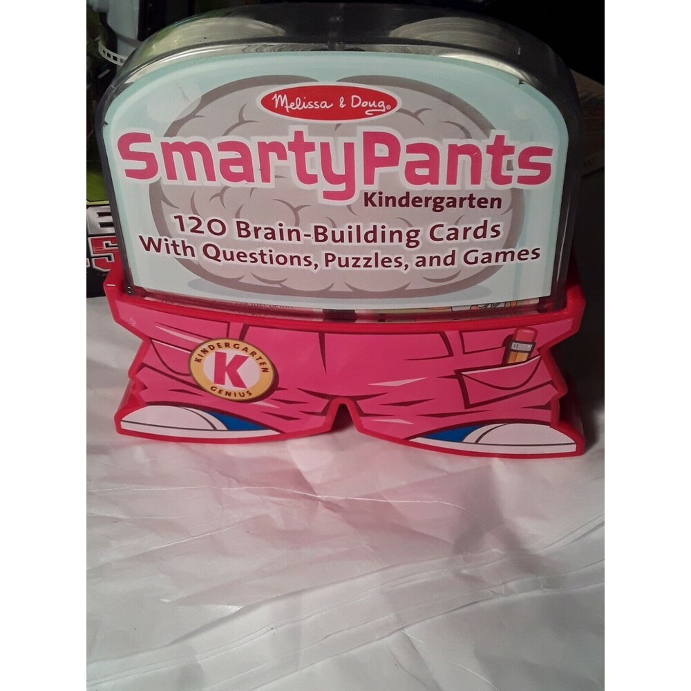 MELISSA & DOUG SMARTY PANTS KINDERGARTEN 120 BRAIN-BUILDING CARDS!